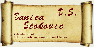 Danica Stoković vizit kartica